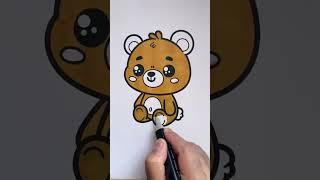  ASMR Coloring a Cute Bear with Markers | Relaxation & Calm | "Forest Friends" 