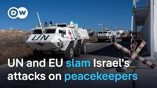 Will international condemnation protect UNIFIL peacekeepers in Lebanon from IDF attacks? | DW News