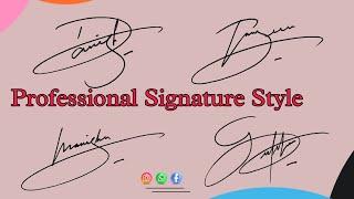 Professional signature style | Beautiful signature style tutorial | Anup Calligraphy