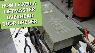 How I fixed a MJ5011 Liftmaster commercial overhead garage door jackshaft opener that won't open