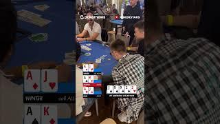 THREE-WAY ALL-IN IN €25,000 POKER TOURNAMENT | #PokerNews #EPTBarcelona