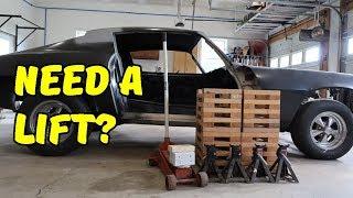 How to Get Your Car On and Off Your DIY Wooden Car Stands (Wheel Cribs)