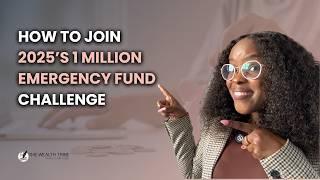  2025's 1 MILLION EMERGENCY FUND CHALLENGE| WHAT DOES IT MEAN FOR YOUR MONEY TO COMPOUND MONTHLY?