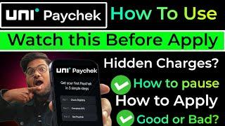 Uni paycheck use kaise kare |️uni paycheck apply Process | Uni paycheck Review |Uni Paycheck Loan