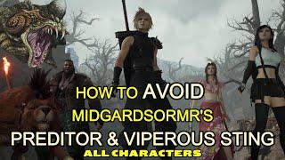 FFVII Rebirth How To Avoid Midgardsormr's Preditor and Viperous Sting Attack (All Characters)