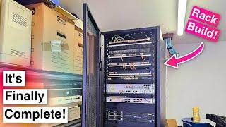 It's Finally Done! - Massive Home Network Install - Part 4: Building The Rack!