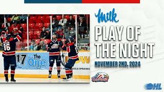 OHL Play of the Night presented by MilkUp: Beautiful Finish by Nic Sima