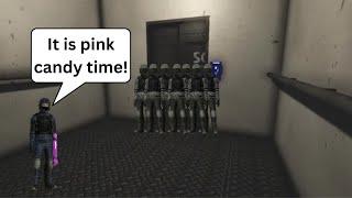 Cleaning Out An Elevator With Pink Candy In SCP SL