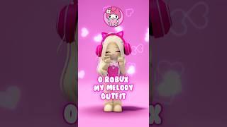 0 ROBUX MY MELODY OUTFIT #roblox #lanah #mymelody #newfreerobloxitems