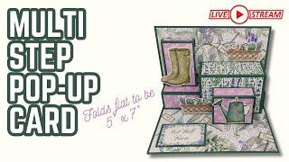  5" x 7" Multi Step Pop-Up Card | Livestream