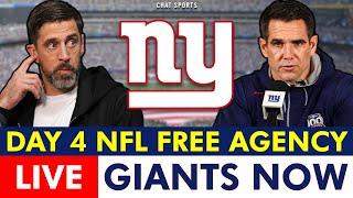 Giants 2025 NFL Free Agency - Day 4 of Aaron Rodgers & Russell Wilson Watch +  LATEST Giants News