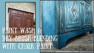 Amazing Furniture Makeover with Annie Sloan Chalk Paint & many paint techniques