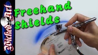 Airbrushing with Freehand Shields