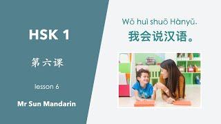 HSK 1, Lesson 6, I can speak Chinese. learn Chinese, Mr Sun Mandarin