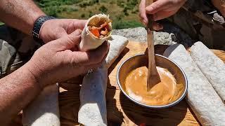 Cooking Doner at the Peak of a Stunning Mountain 