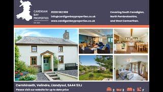 Property For Sale; Extended cottage with landscaped gardens and countryside views, Cardigan Bay.