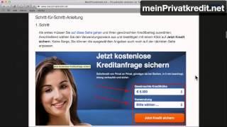 Privatkredit - Vergleich & Rechner - DRINGEND ansehen!