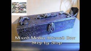 #diy  Gothic #mixedmedia  Altered Box step by step tutorial #resin