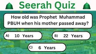 Seerah Quiz || Prophet Muhammad (PBUH) Life || 25 Questions