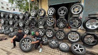 Branded Second hand alloy wheels mayapuri car market New Delhi #viralvideo  #shorts  #youtubeshorts