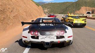 Gran Turismo 7 | Bugatti Veyron RM Tuned V2 - Grand Valley Highway -1 Multiclass [4KPS5]