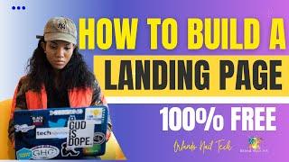 How to: Build a landing page 100% free with Jotform