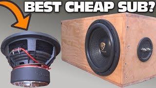 CHEAP $100 Subwoofer TEST w/ 12" Rockville K9 Car Audio Sub | Aero-Ported Box SPL Bass Testing