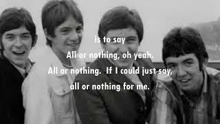 All or Nothing  SMALL FACES (with lyrics)