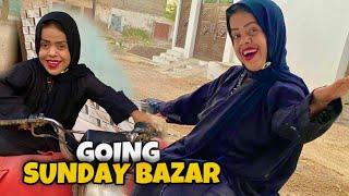 Going Sunday Bazar  | Sanober Choti Vlog