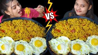 Masala Maggi Eating Challenge | Sunny side up egg | Maggi Noodles Eating Challenge