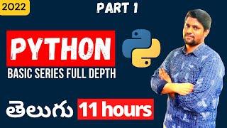 Python Basic Series Full Depth Part-1 In Telugu | Python Tutorials