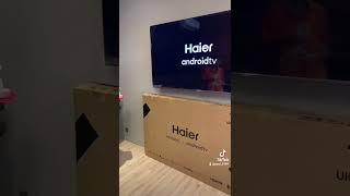 Haier Big screen promo HEBAT Lar ‼️75" 4k UHD android TV  #Haier #91Electrical  #91procare