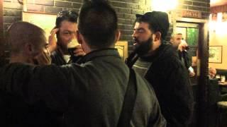 Tenore Ulianesu singing at Hugues Pub, Dublin