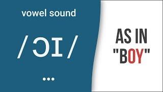 Diphthong Sound / ɔɪ / as in "boy" – American English Pronunciation