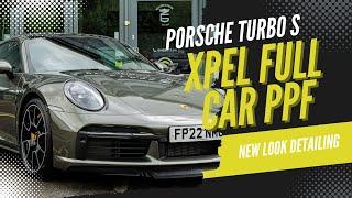 Ultimate Transformation: Aventurine Green Porsche Turbo S Gets Xpel Fusion PPF Protection! 