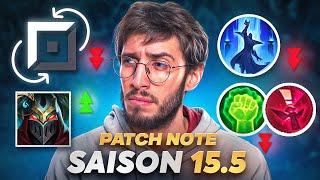 PATCH NOTE 15.5 LOL - ADIEU LES SWAP LANES, NERF DE KSANTE ET SKARNER ENFIN