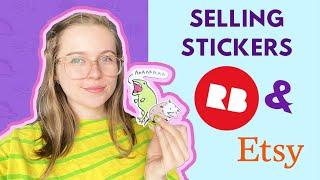 Selling My Art Online | Redbubble vs Etsy | My Sticker Selling Experience!