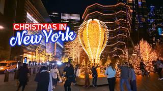 NEW YORK Christmas Walk  Hudson Yards and Madison Square Garden Christmas Lights