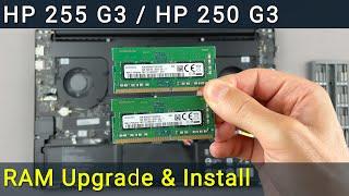 HP 255 G3, HP 250 G3 RAM Upgrade and Installation Guide