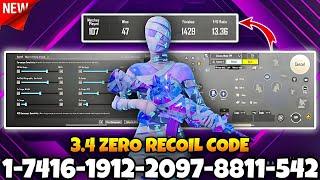 BGMI BEST  SENSITIVITY SETTINGS | BGMI SENSITIVITY CODE TODAY | BGMI ZERO RECOIL SENSITIVITY CODE.