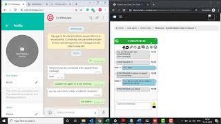 WhatsApp integrated with CZ Chat Live Agent