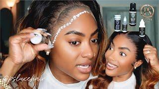 STRONGEST WATERPROOF LACE GLUE! |DETAIL lace wig application ft. PS Luxe Hair | PETITE-SUE DIVINITII