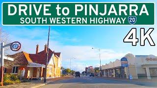 Drive to Pinjarra  [4K] - From Perth, Western Australia - Relaxing Drive South