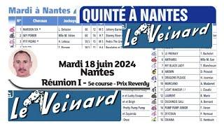 NANTES MARDI 18 JUIN 24 ANALYSE QUINTÉ PAR LE JOURNAL LE VEINARD ET COURSE PAR COURSE