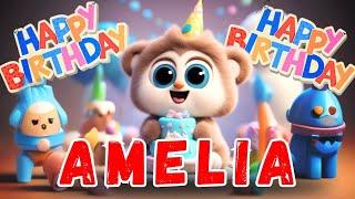 Happy Birthday Amelia ️ Song | Birthday songs | #birthday #songs #birthdaysong #amelia