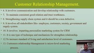 This video prepared by Dr.T.D.Mahanwar it describes CRM Characteristics.