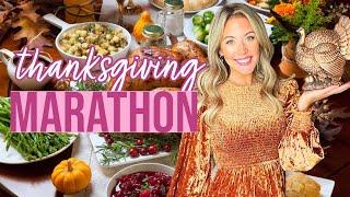 2024 THANKSGIVING RECIPE MARATHON! COOK WITH ME, CLEANING MOTIVATION + HOSTING TIPS! @BriannaK