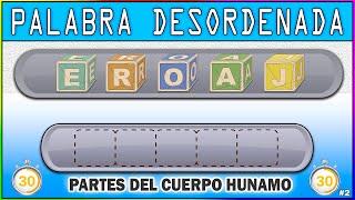 PALABRAS DESORDENADAS  JUEGO Educativo PARA Ordenar PALABRAS  PASATIEMPOS Divertidos PARA Niños 