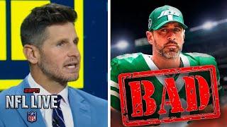 NFL LIVE| Time for Aaron Rodgers to retire! - Dan Orlovsky on Jets falling to 3-8 with loss to Colts