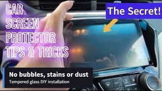 How to install a car infotainment screen protector the right way